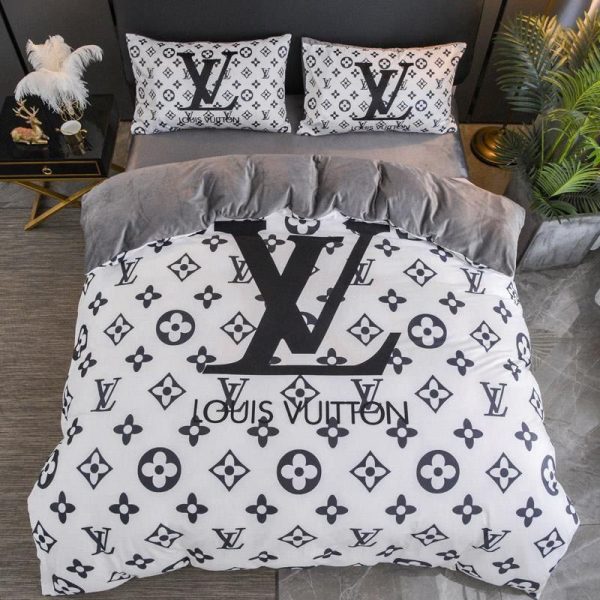 LV Sp Type Bedding Sets Duvet Cover LV Bedroom Sets Luxury Brand Bedding 177