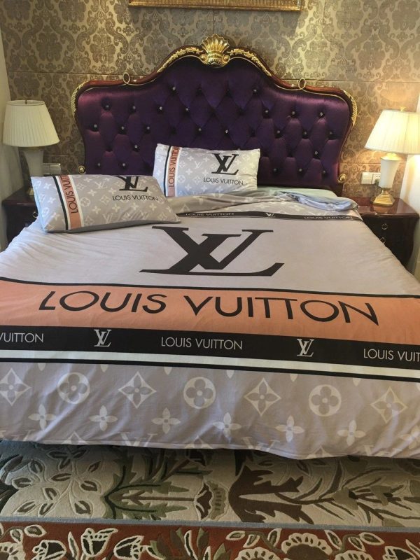 LV Sp Type Bedding Sets Duvet Cover LV Bedroom Sets Luxury Brand Bedding 229