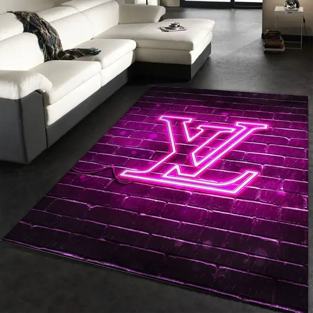 Louis Vuitton Pink Logo Living Room Carpet 066 Louis Vuitton Pink Logo Living Room Carpet 066