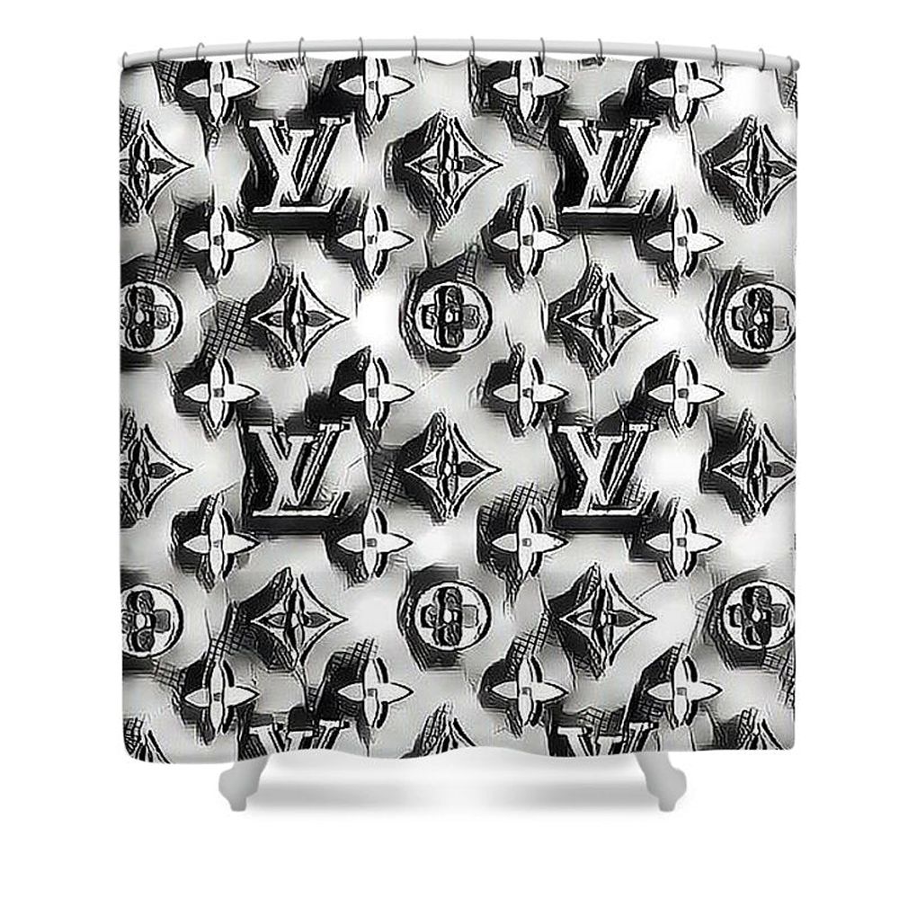 Louis Vuitton Shower Curtain Black And White 109 Louis Vuitton Shower Curtain Black And White 109