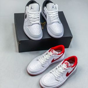 New Arrival AJ 1 Low White University Red AO9944-161