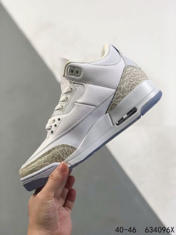 New Arrival AJ 3 Retro Pure White 136064-111