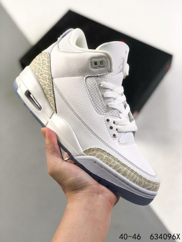 New Arrival AJ 3 Retro Pure White 136064-111