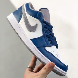 New Arrival AJ1 Low True Blue Grey White 553558 412 7