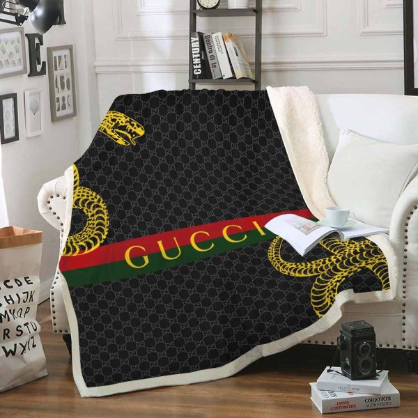 Yellow Snake Gucci Blanket 031