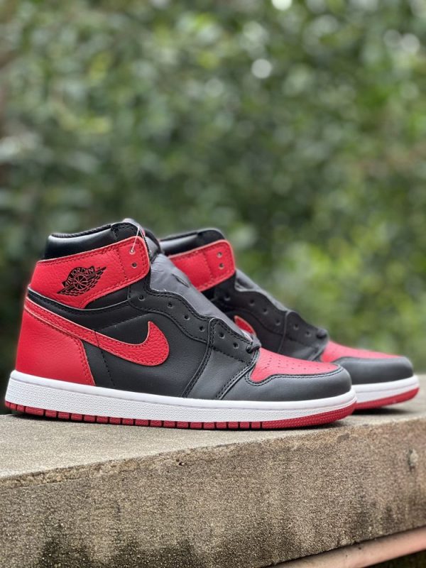 New Arrival  AJ 1 High Og Retro Black Varsity Red AJ3234