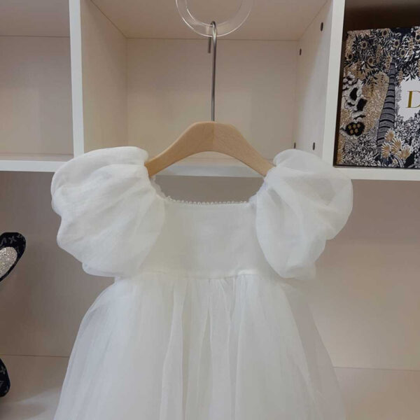 Dior Kids White Lace Dress