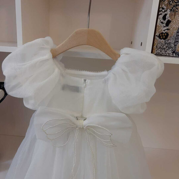 Dior Kids White Lace Dress