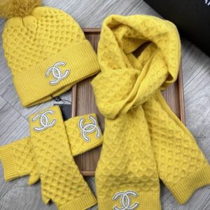 Chanel Scarf Hat Gloves dx (46) 2315149